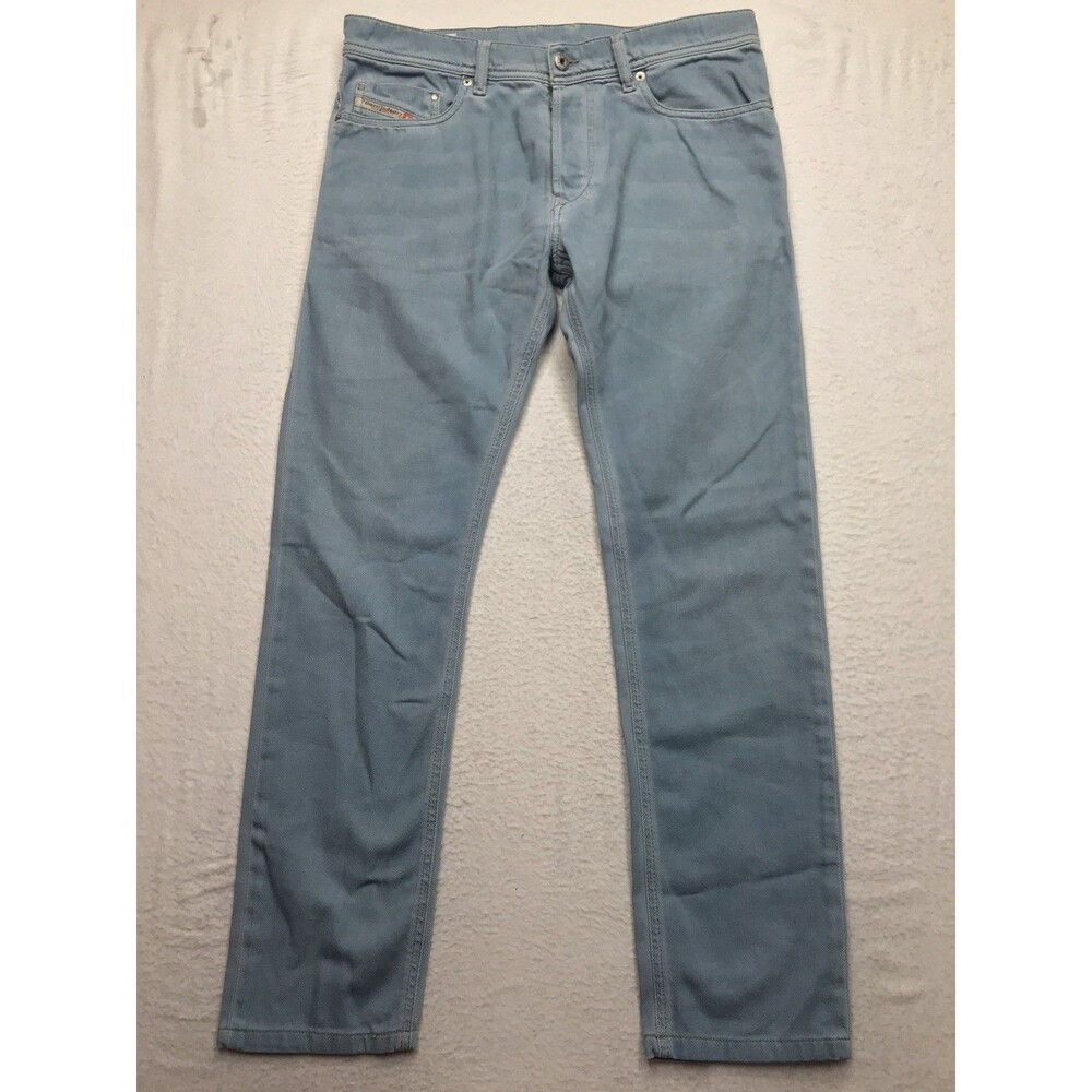 DIESEL Tepphar Jean Men 31(34x30) Slim Carrot Light Wash Blue Button Fly